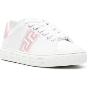 Versace | Greca Sneakers Bianco & English Rose